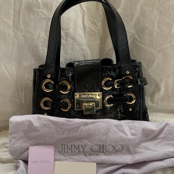 Authentic Jimmy Choo patent leather mini bag - Picture 1 of 3